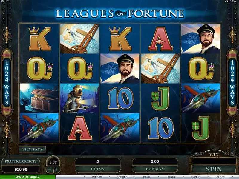 Main Screen Reels - Leagues of Fortune Microgaming Slots Game