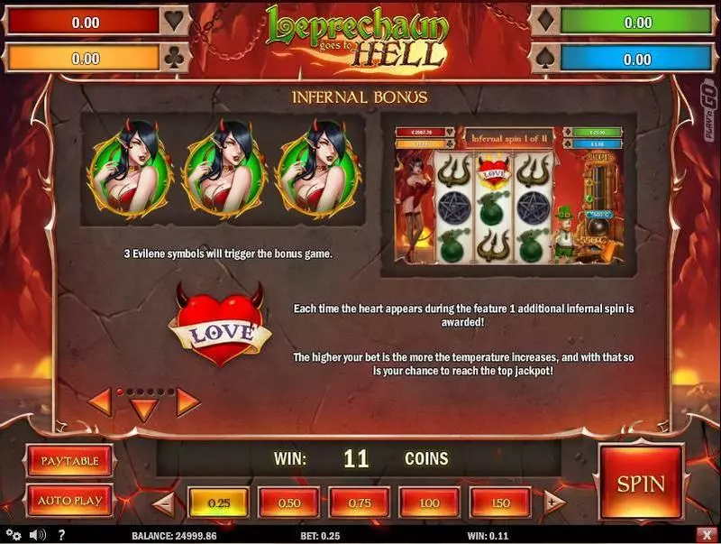 Bonus 1 - Leprechaun goes to Hell Play'n GO Slots Game