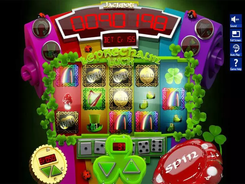 Main Screen Reels - Leprechaun Luck Slotland Software Slots Game