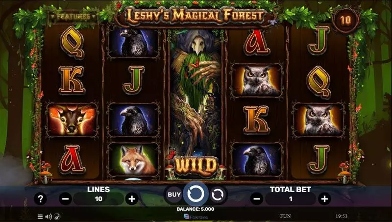 Main Screen Reels - Leshy’s Magical Forest Spinomenal Slots Game