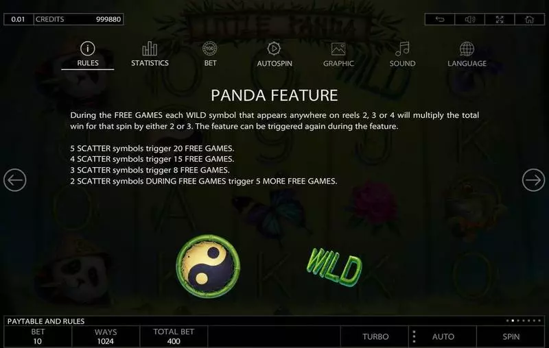 Bonus 1 - Little Panda Endorphina Slots Game