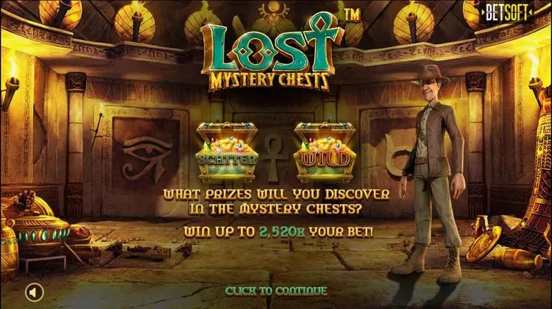Info and Rules - Lost Mystery Chests BetSoft Slots Game