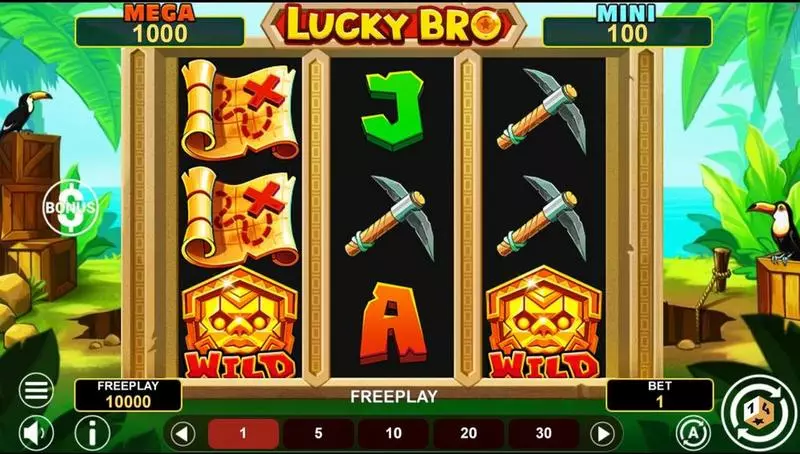 Main Screen Reels - LUCKY BRO HOLD AND WIN 1Spin4Win Slots Game