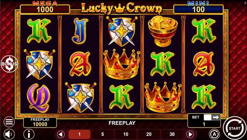 Main Screen Reels - Lucky Crown Hold and Win 1Spin4Win Slots Game