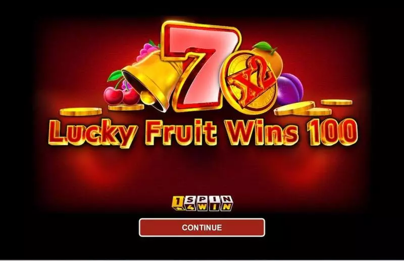 Introduction Screen - LUCKY FRUIT WINS 100 1Spin4Win Slots Game