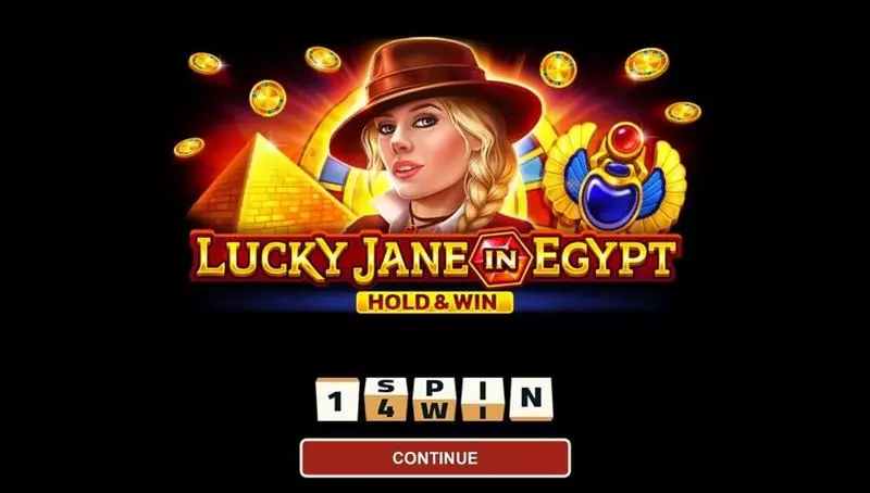 Introduction Screen - LUCKY JANE IN EGYPT HOLD AND WIN 1Spin4Win Slots Game