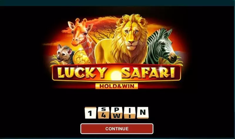 Introduction Screen - Lucky Safari 1Spin4Win Slots Game