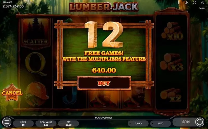 Bonus 1 - Lumber Jack Endorphina Slots Game