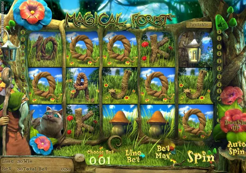 Main Screen Reels - Magical Forest Sheriff Gaming Slots Game