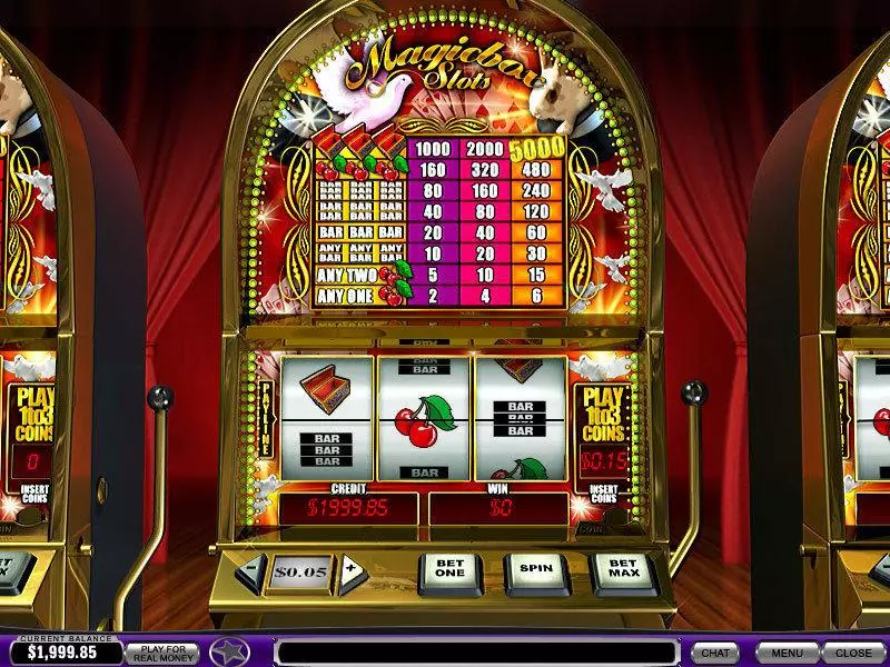 Main Screen Reels - Magicbox PlayTech Slots Game