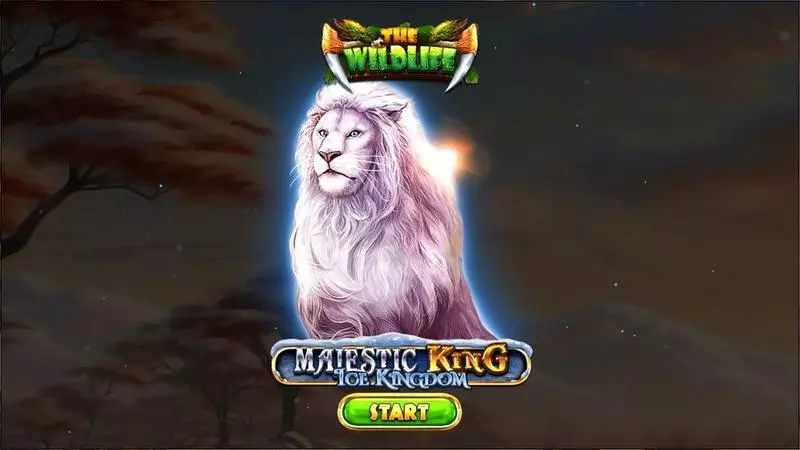 Introduction Screen - Majestic King- Ice Kingdom Spinomenal Slots Game