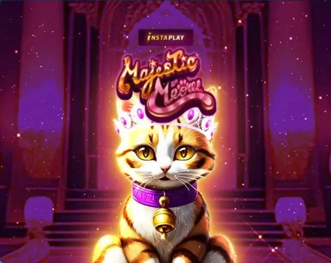 Introduction Screen - Majestic Meow AvatarUX Slots Game