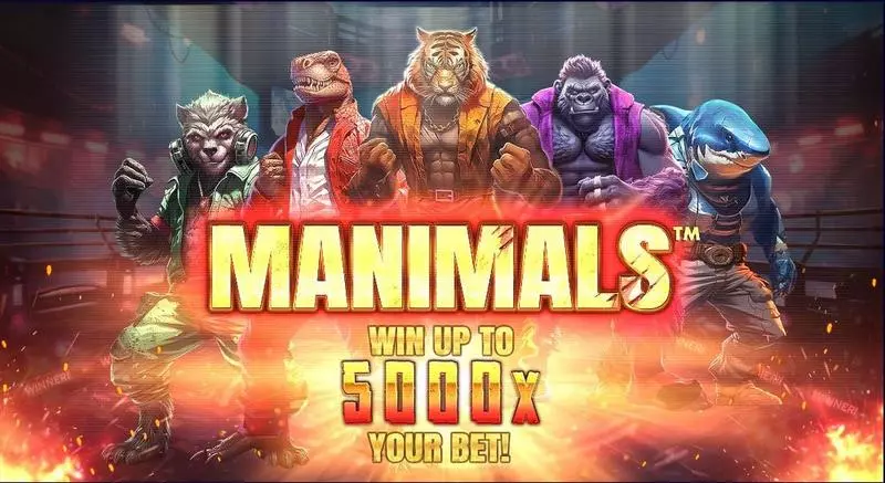 Introduction Screen - Manimals StakeLogic Slots Game