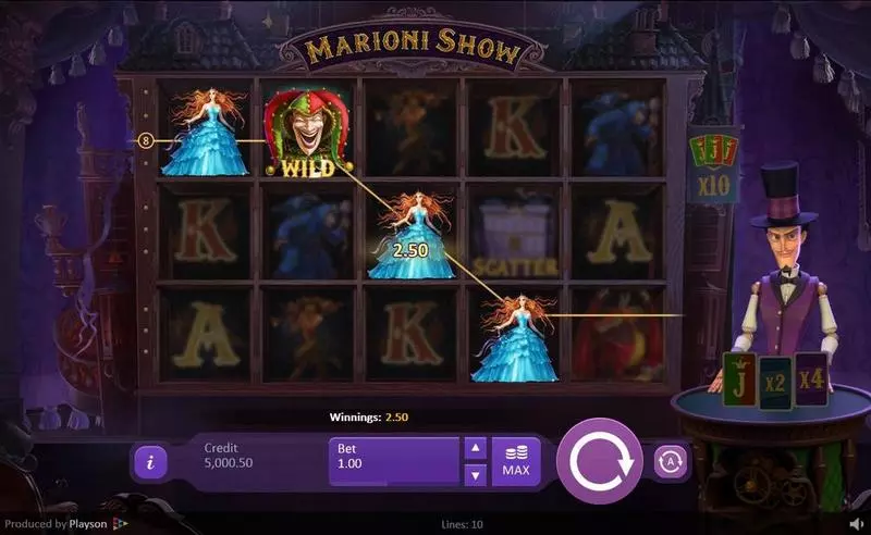  - Marioni Show Playson Slots Game