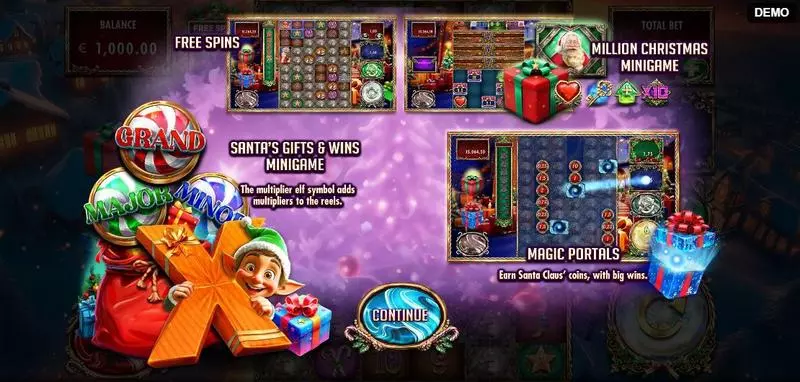 Info and Rules - Million Christmas 3 Red Rake Gaming Slots Game