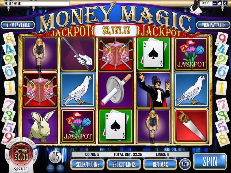Main Screen Reels - Money Magic Rival Slots Game