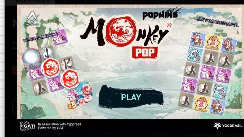 Info and Rules - MonkeyPop AvatarUX Slots Game