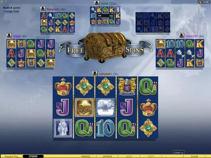 Main Screen Reels - Multi-Player Avalon Microgaming Slots Game