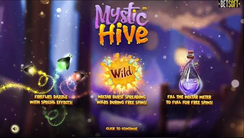 Info and Rules - Mystic Hive BetSoft Slots Game