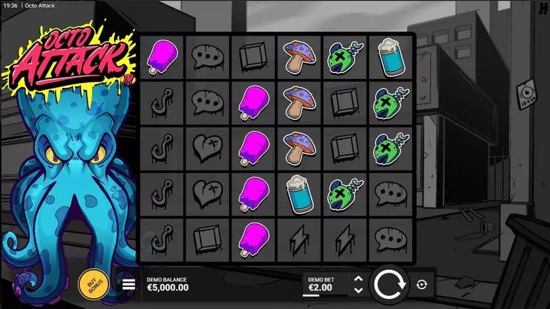 Main Screen Reels - Octo Attack Hacksaw Gaming Slots Game