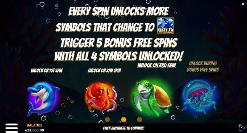 Free Spins Feature - Orca's Wild Bonanza ReelPlay Slots Game