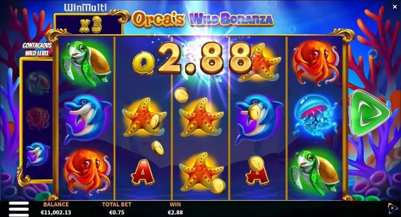 Winning Screenshot - Orca's Wild Bonanza ReelPlay Slots Game