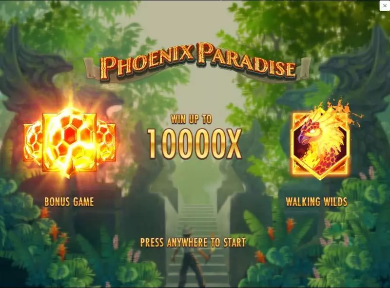 Info and Rules - Phoenix Paradise Thunderkick Slots Game