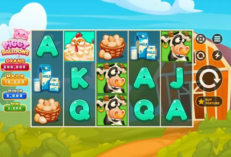 Main Screen Reels - Piggy Balloons Apparat Gaming Slots Game