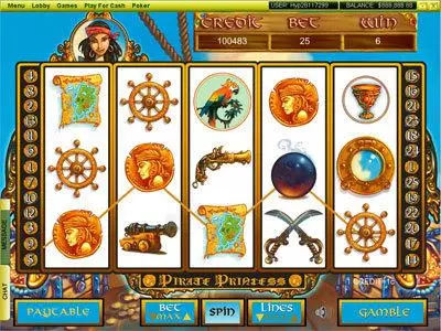 Main Screen Reels - Pirate Princess Player Preferred Slots Game