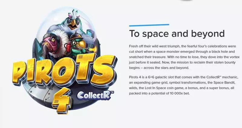 Introduction Screen - Pirots 4 Elk Studios Slots Game
