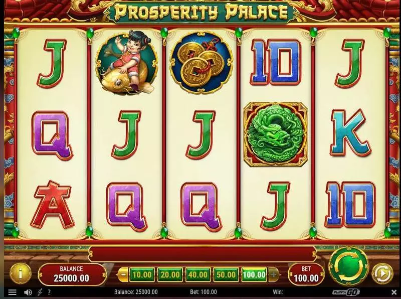 Main Screen Reels - Prosperity Palace Play'n GO Slots Game