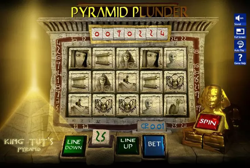 Main Screen Reels - Pyramid Plunder Slotland Software Slots Game