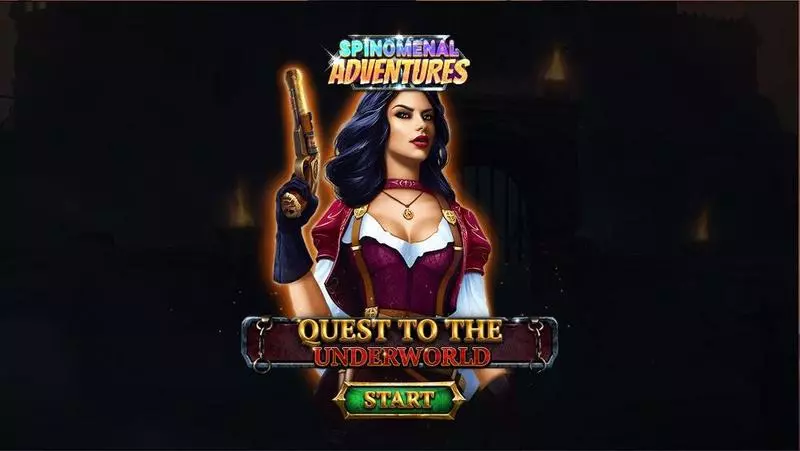 Introduction Screen - Quest To The Underworld Spinomenal Slots Game