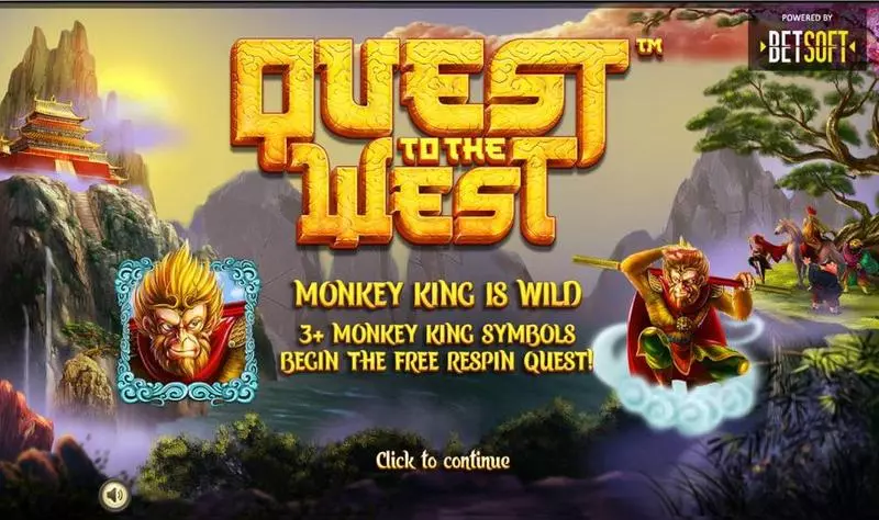 Info and Rules - Quest to the West BetSoft Slots Game