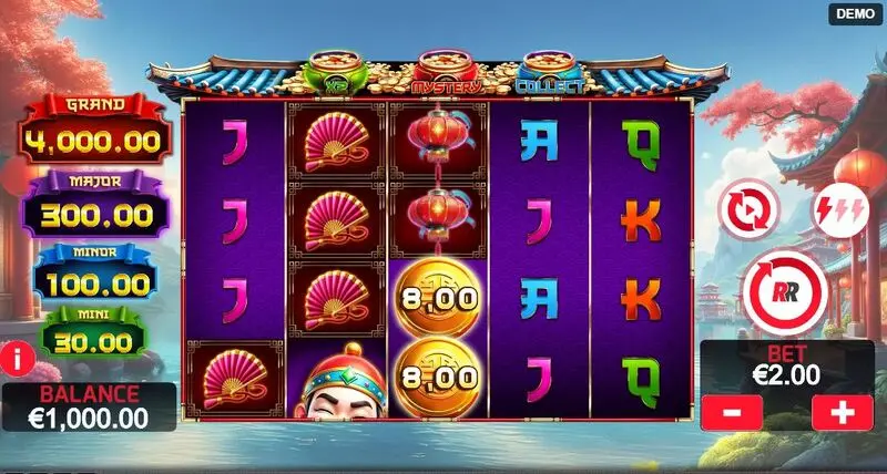 Main Screen Reels - Rake it in Pots of Gold Red Rake Gaming Slots Game