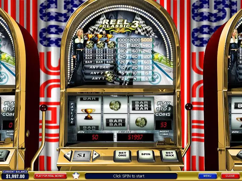 Main Screen Reels - Reel Classic 3 Sport PlayTech Slots Game