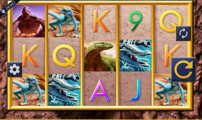 Main Screen Reels - Reptile Riches Genesis Slots Game