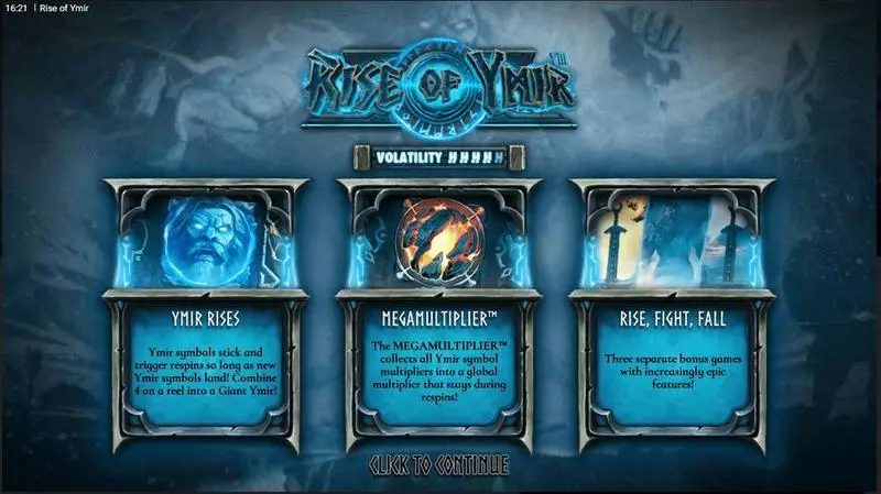 Info and Rules - Rise of Ymir Hacksaw Gaming Slots Game