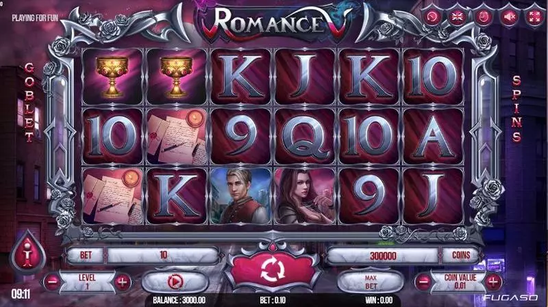 Main Screen Reels - Romance V Fugaso Slots Game