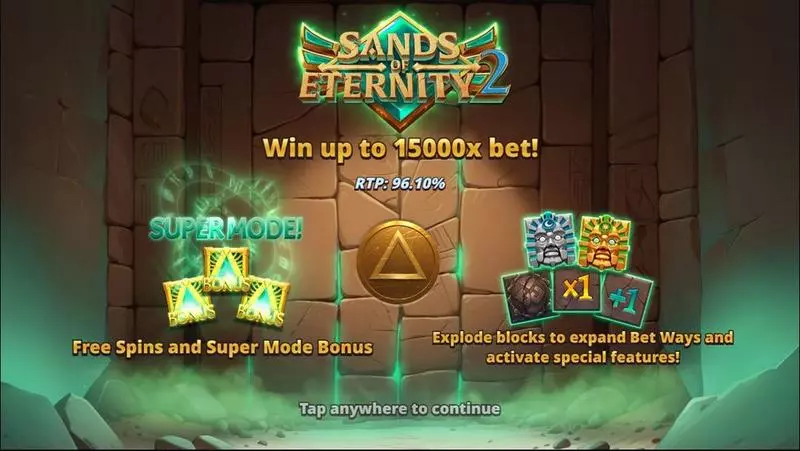 Introduction Screen - Sands of Eternity 2 Slotmill Slots Game