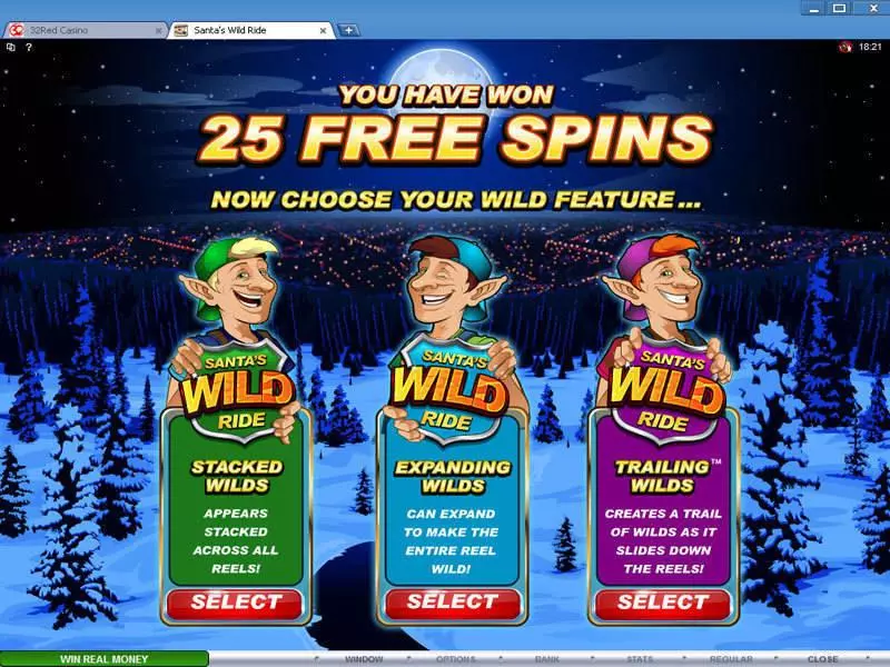 Bonus 2 - Santa's Wild Ride Microgaming Slots Game