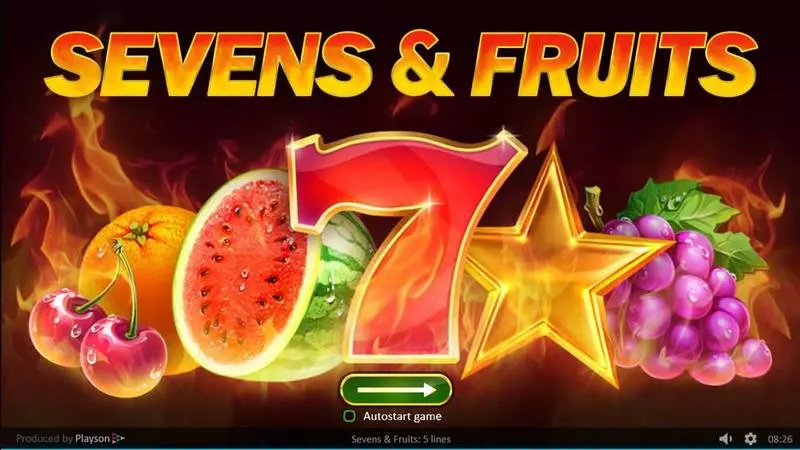 Info and Rules - Sevens & Fruits Playson Slots Game