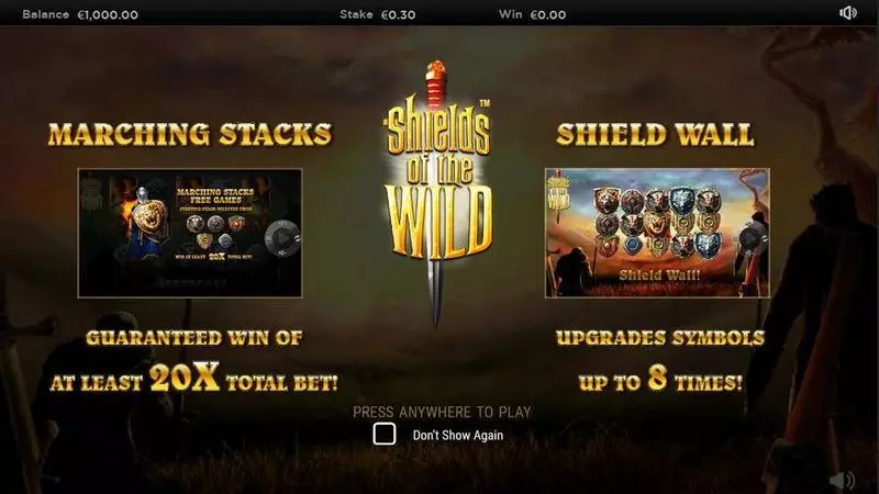 Info and Rules - Shields of the Wild  NextGen Gaming Slots Game