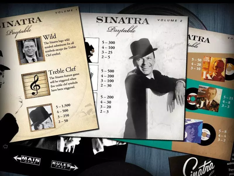 Info and Rules - Sinatra bwin.party Slots Game