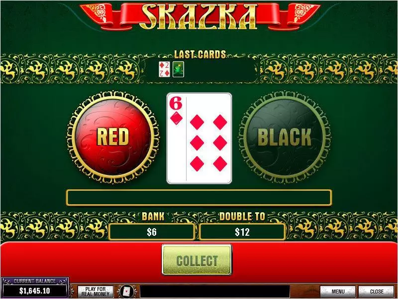 Gamble Screen - Skazka PlayTech Slots Game