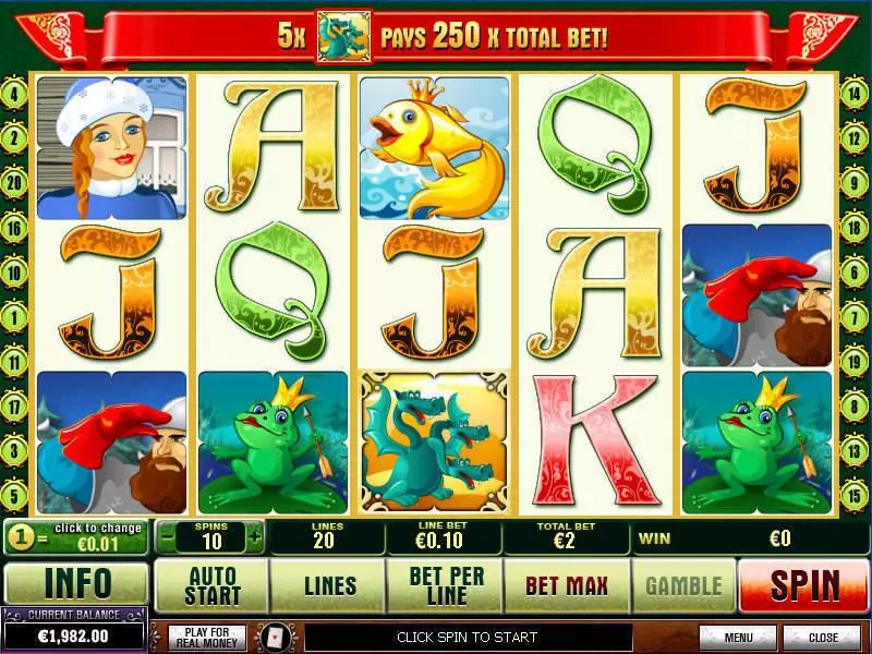 Main Screen Reels - Skazka PlayTech Slots Game