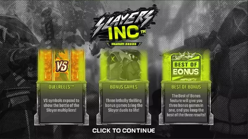 Info and Rules - Slayers Inc Hacksaw Gaming Slots Game