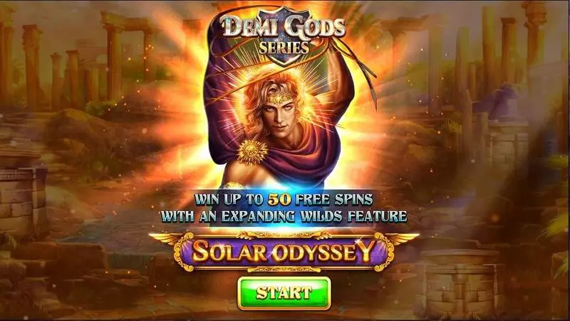 Introduction Screen - Solar Odyssey Spinomenal Slots Game