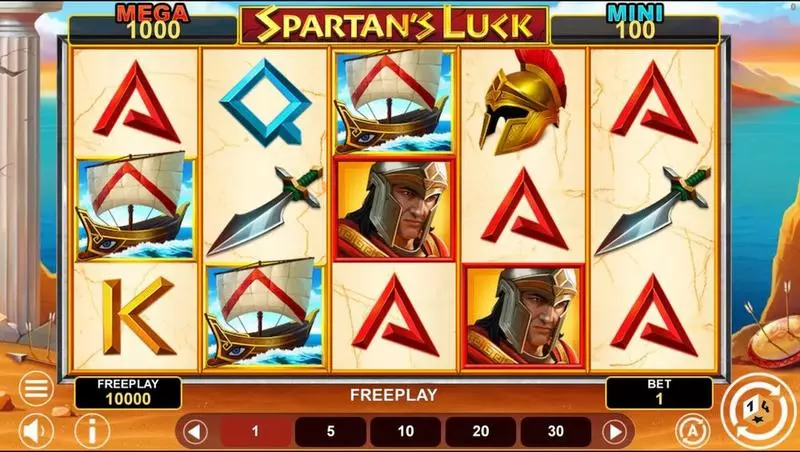Main Screen Reels - Spartans Luck Hold And Win 1Spin4Win Slots Game