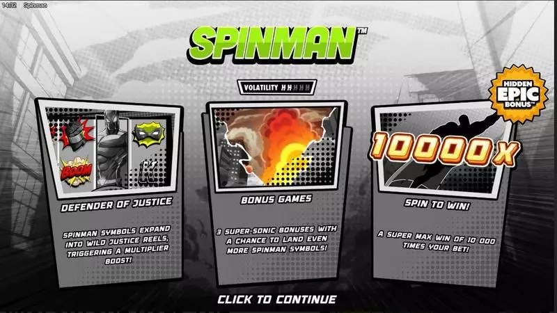 Info and Rules - Spinman Hacksaw Gaming Slots Game